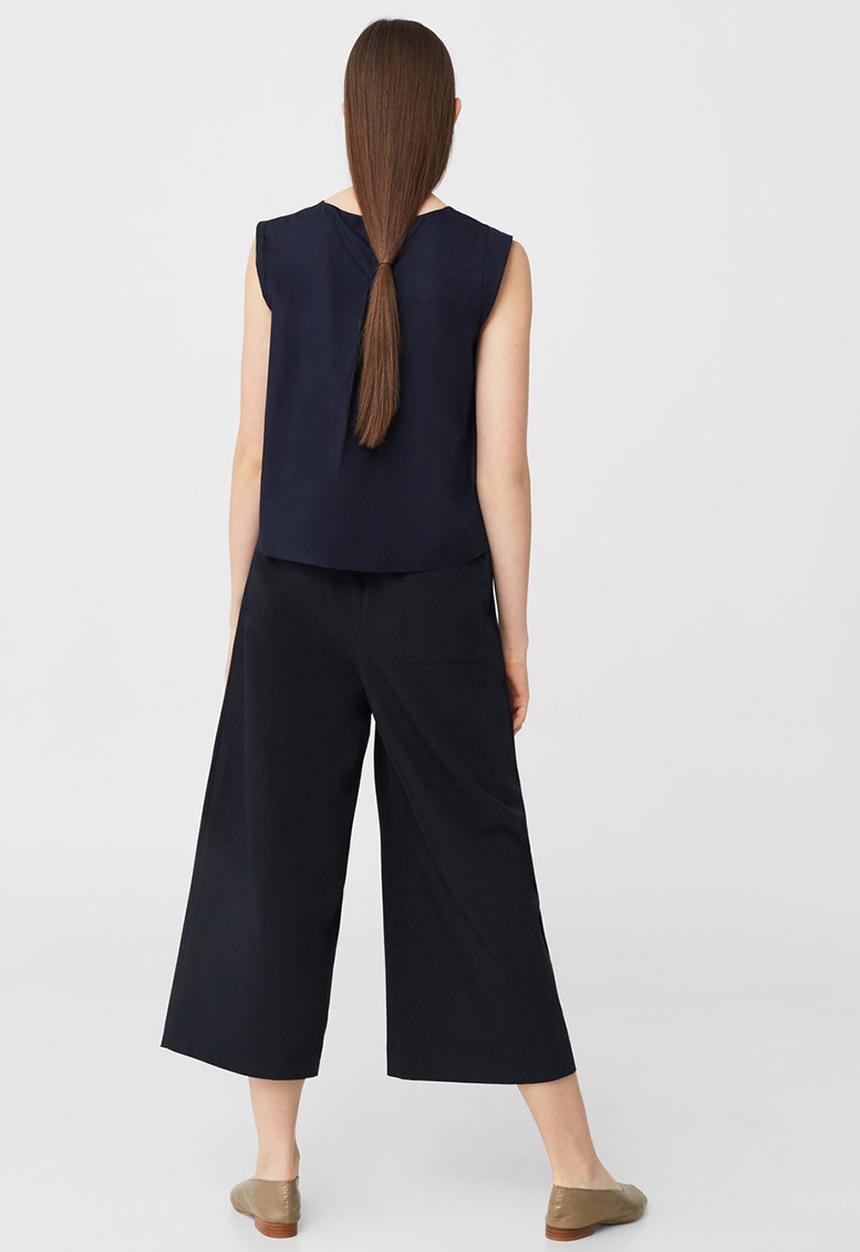 MANGO - Sleeveless Top Navy