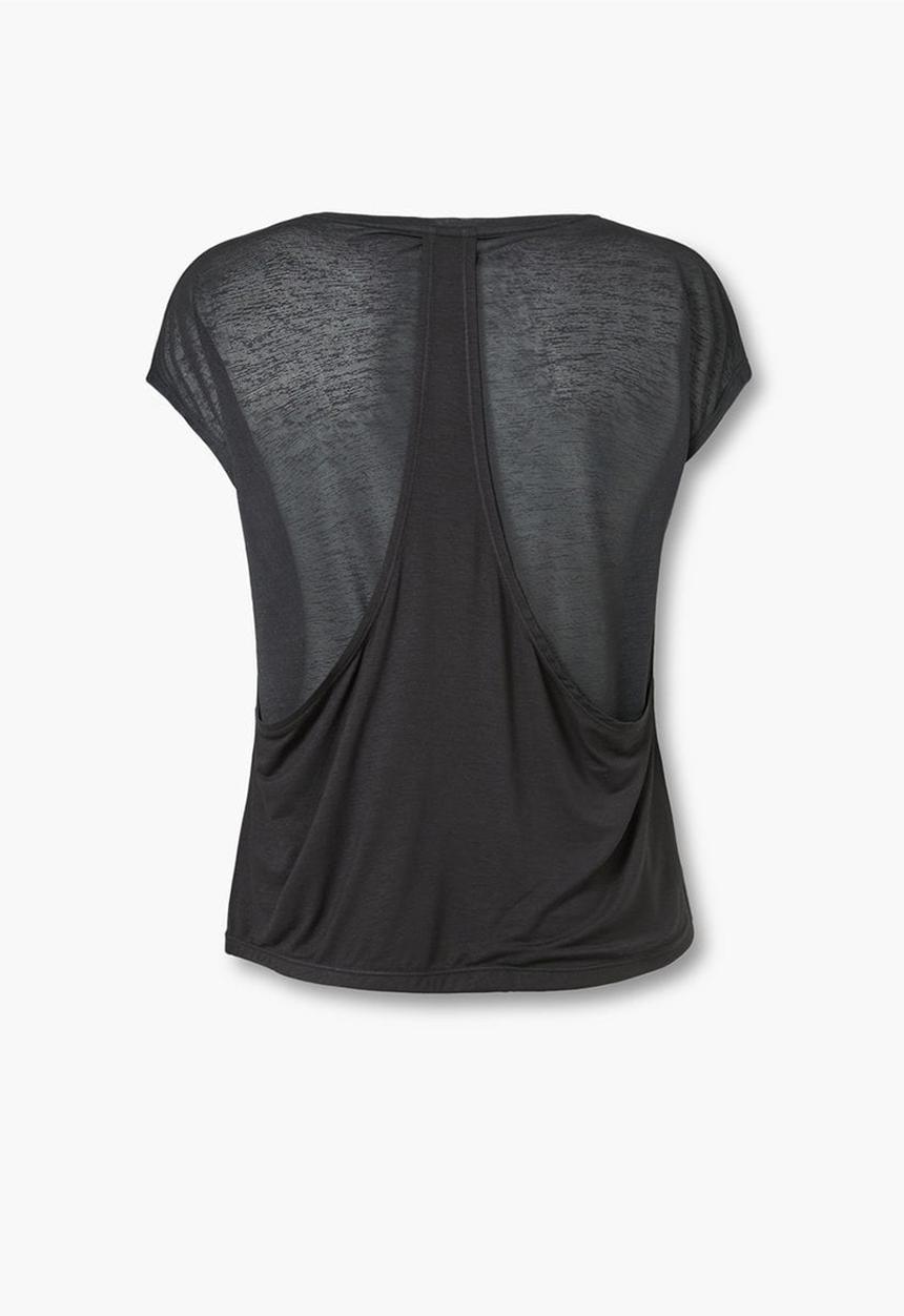 MANGO - Technical Racerback T-shirt Black