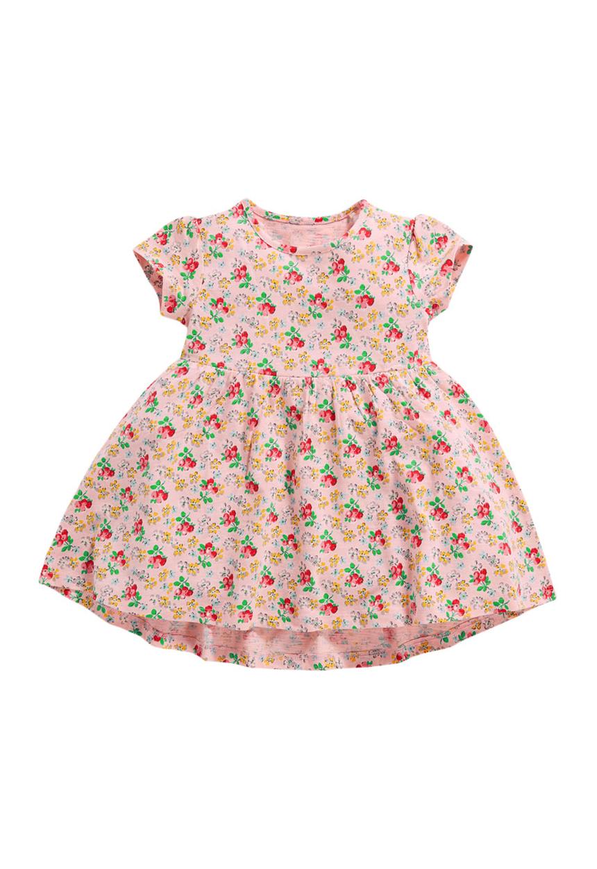 Next - Pink Floral Tunic Dress Pale Pink