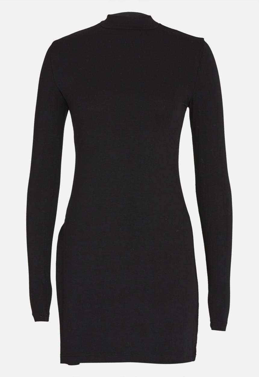 c(inch) - Longer Length Turtleneck Top Black