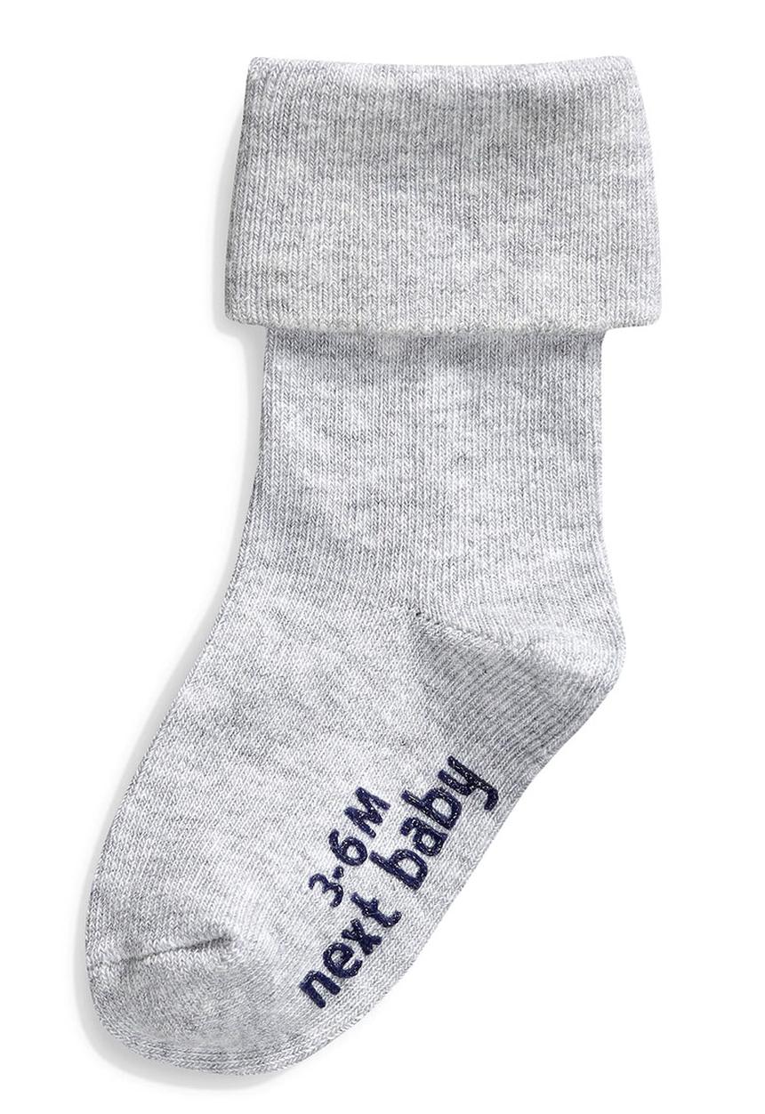 Next - Five Pack Roll Top Socks Blue and Grey