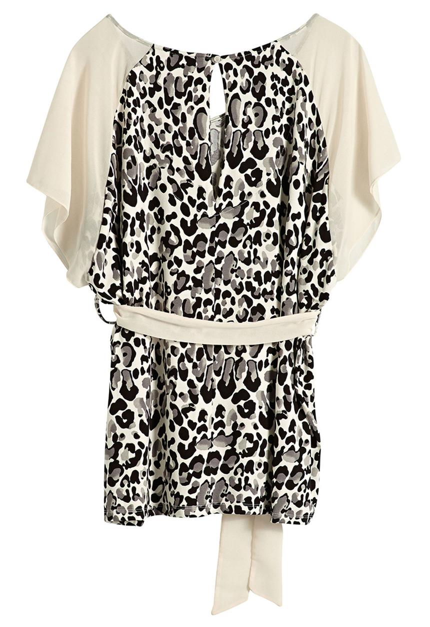 Next - Animal-print Kaftan Blouse Multi-colour