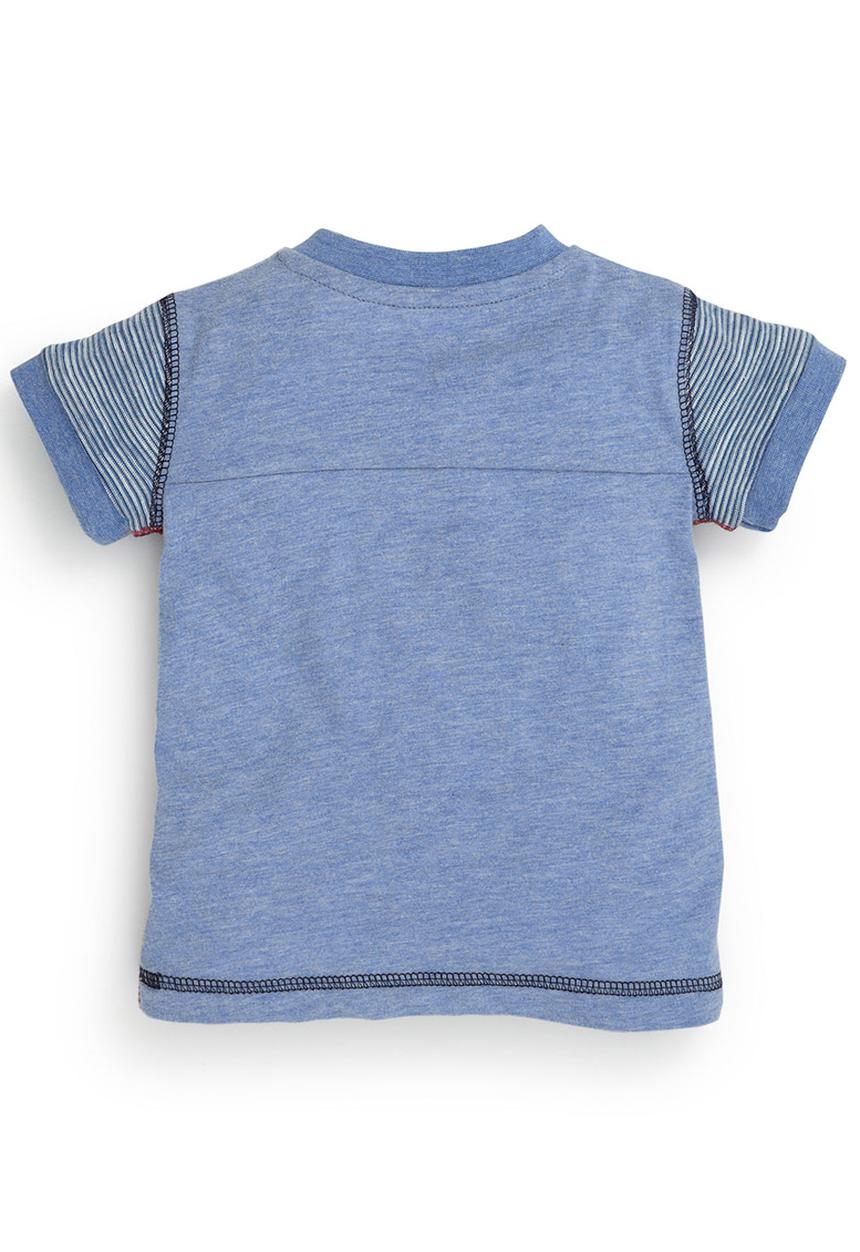 Next - Short-sleeve dad T-shirt Mid blue