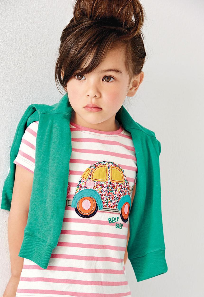 Next - Stripe Car T-shirt Multi-colour