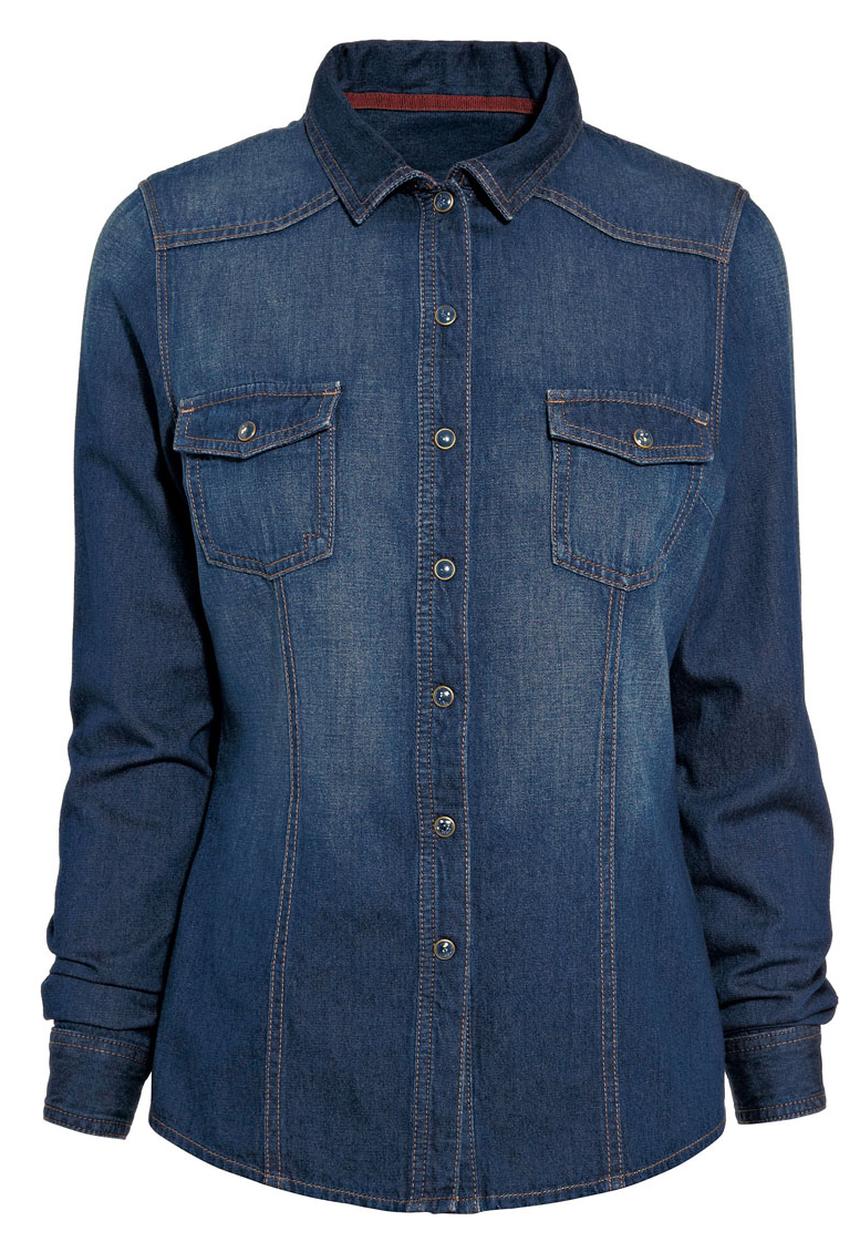 Next - Denim Shirt Dark Blue