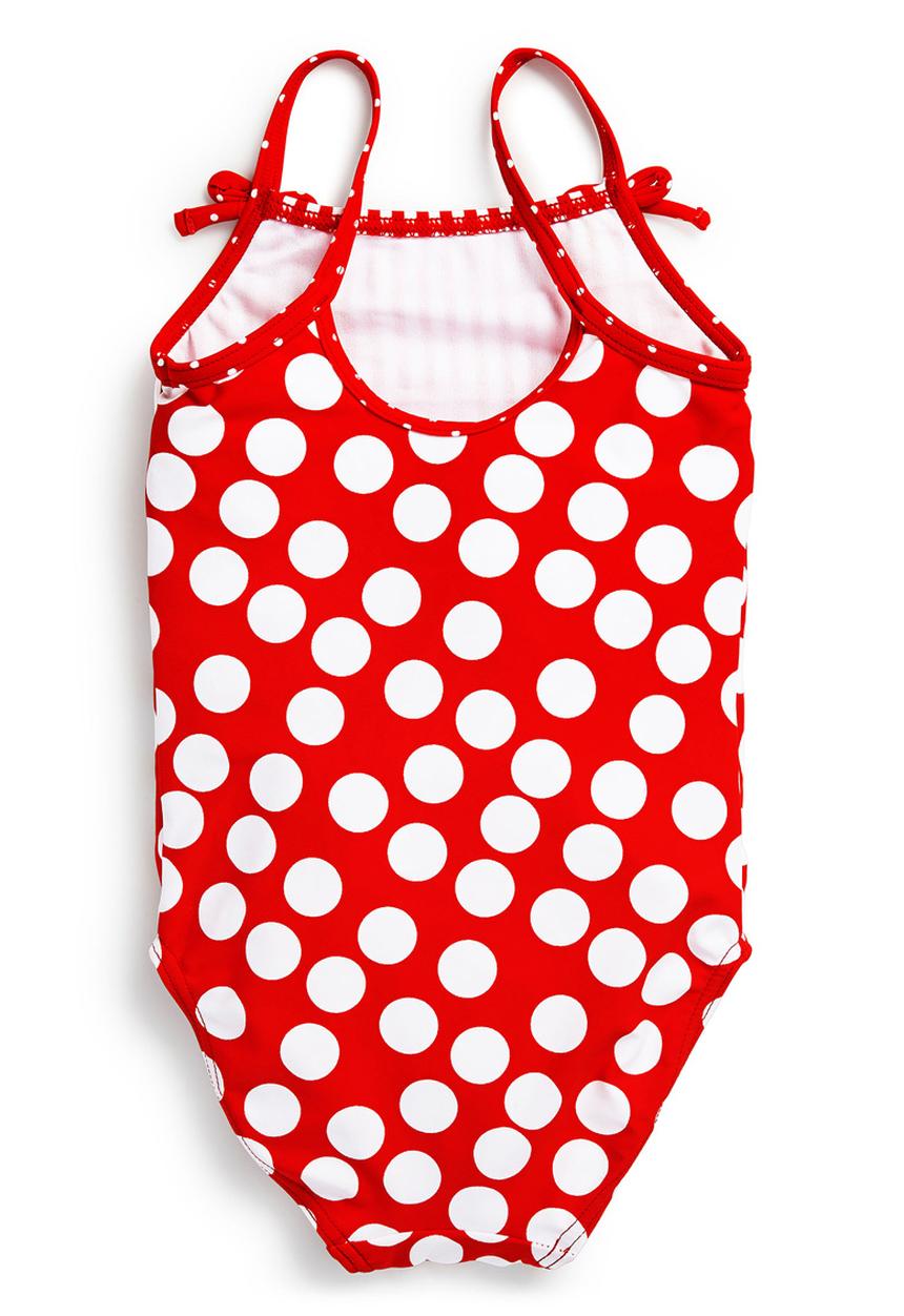 Next - Striped swimsuit Red
