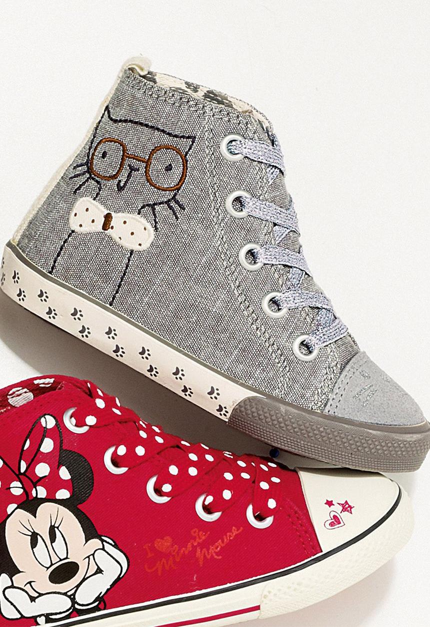 Next - Cat High-Tops Pale Grey