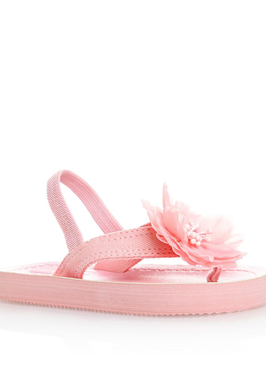 Next - Corsage Flip-Flops Pale Pink