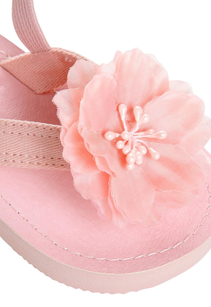 Next - Corsage Flip-Flops Pale Pink