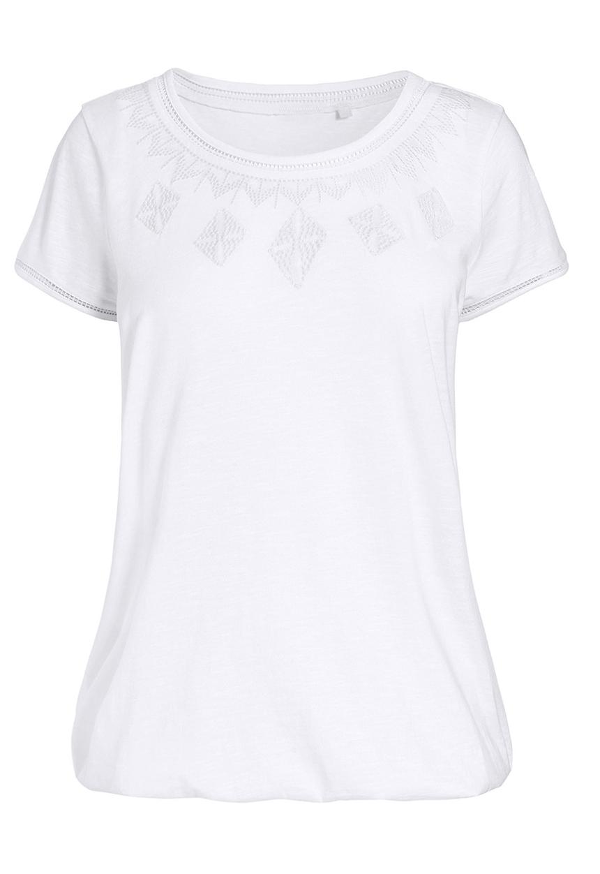 Next - Bubble hem top White