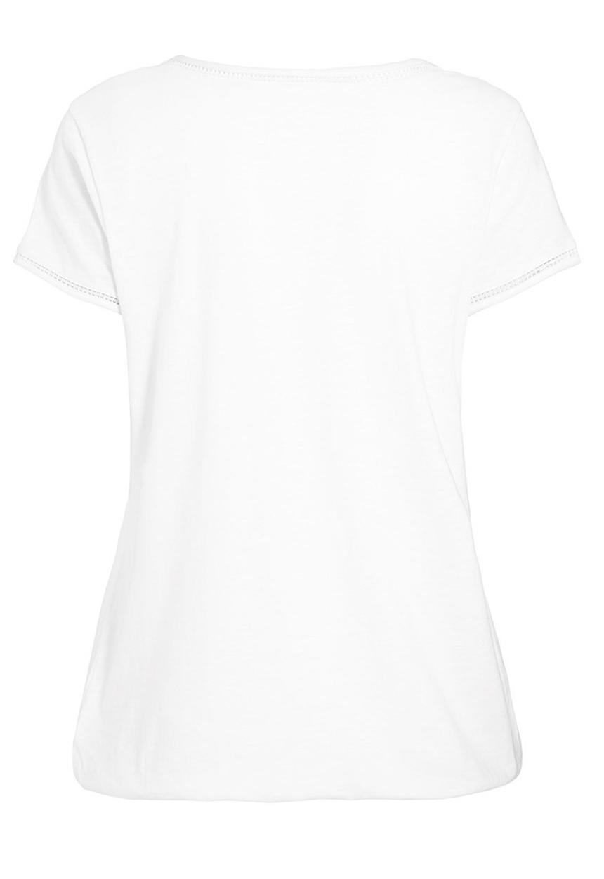 Next - Bubble hem top White