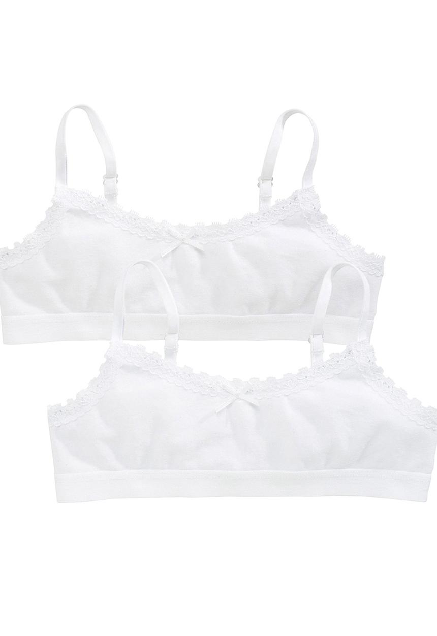 Next - Two Pack White Crop Tops White