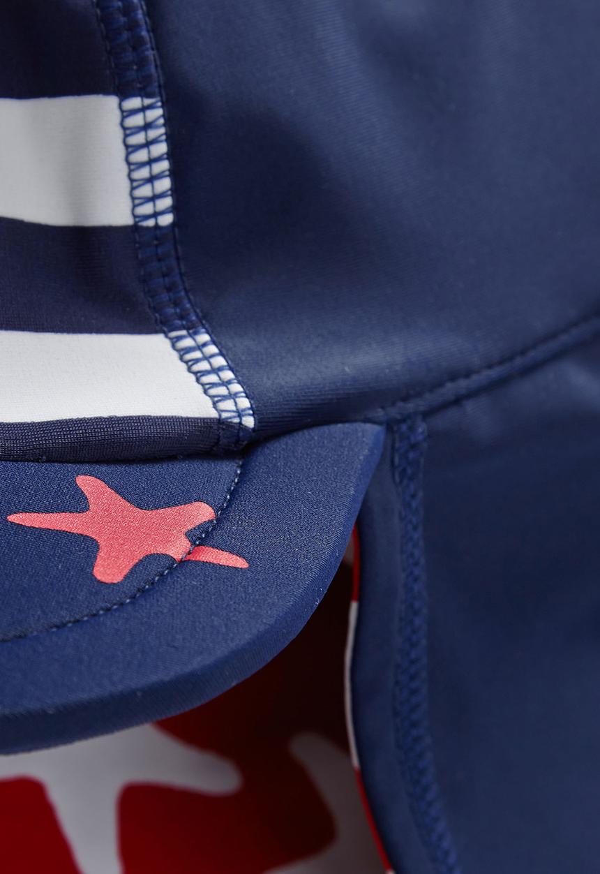 Next - Printed Sunsafe Suit And Hat Set Multi-Colour