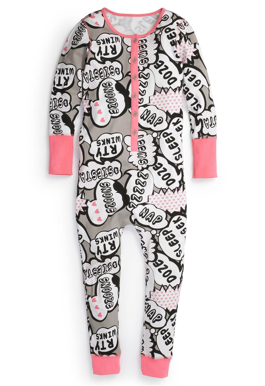 Next - Speech Bubble Onesie Multi-Colour