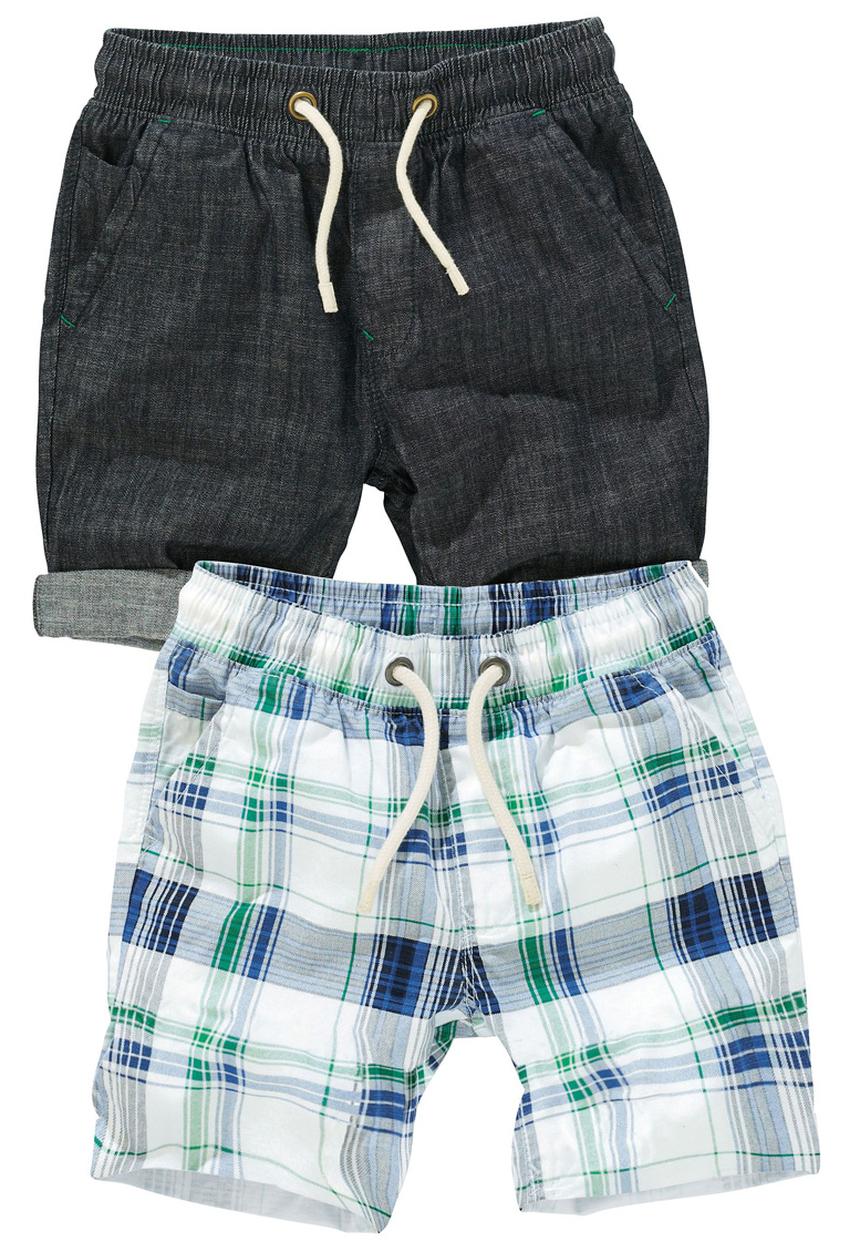 Next - 2-Pack Shorts Check Blue/White