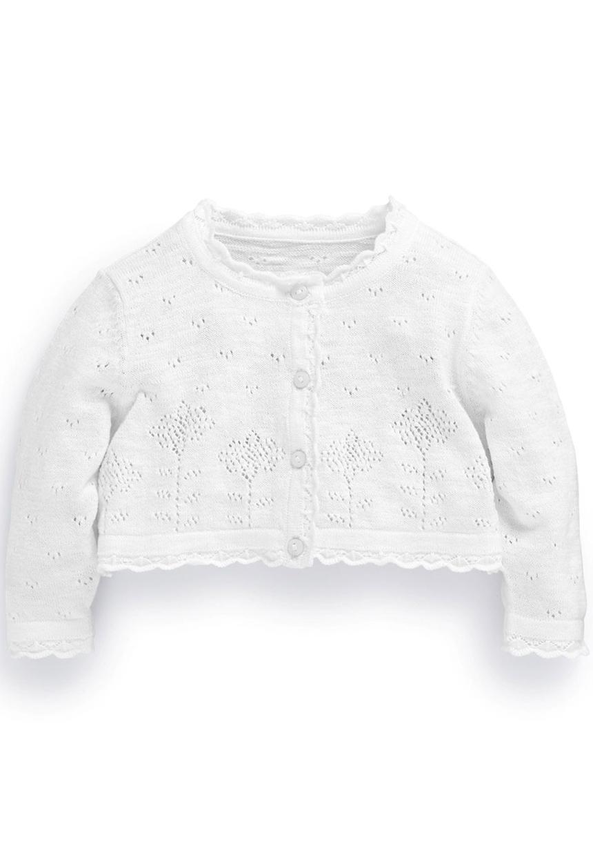 Next - Flower Cardigan White