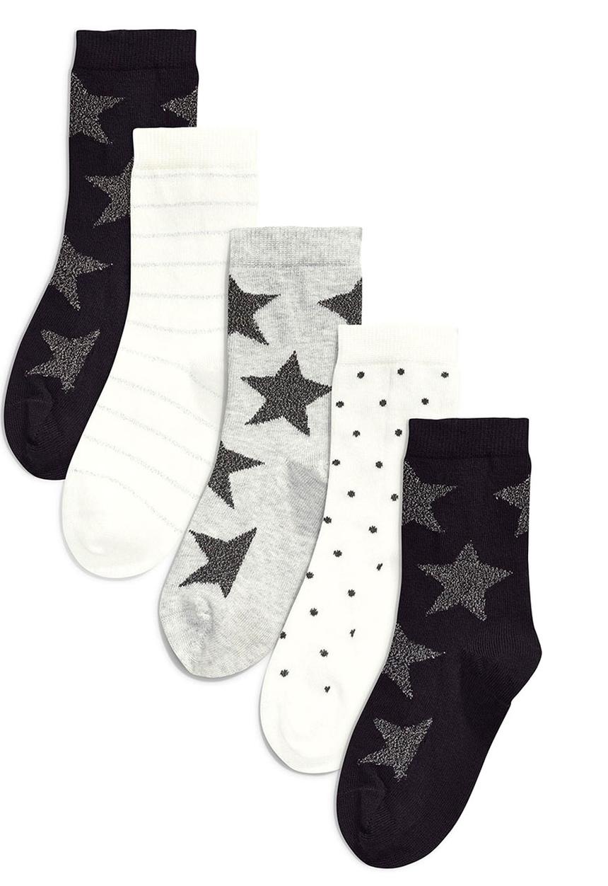 Next - Five Pack Socks Grey