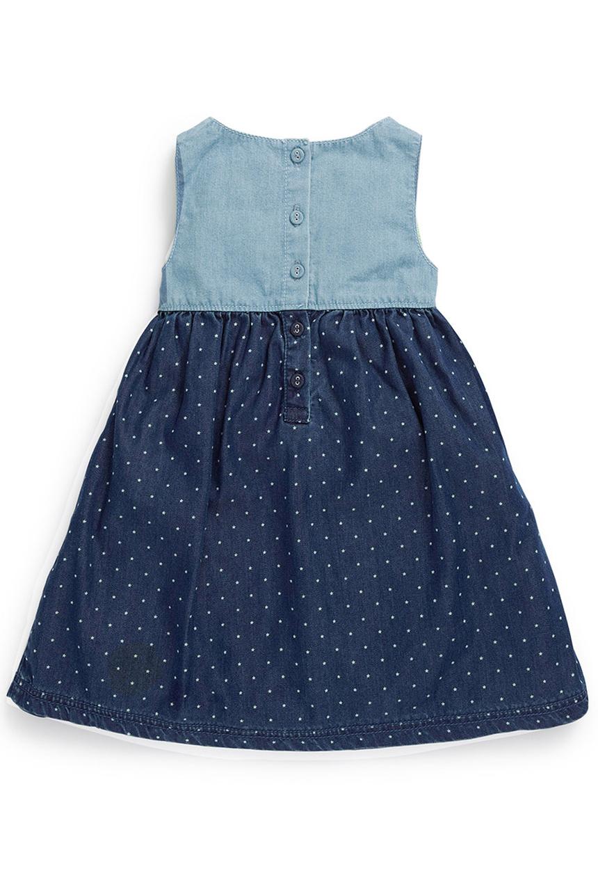 Next - Denim Bunny Dress Multi-Colour