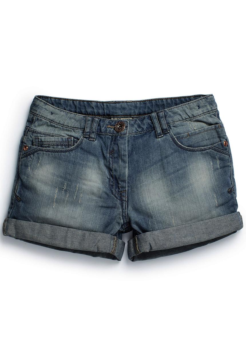 Next - Denim Shorts Mid Wash Mid Blue