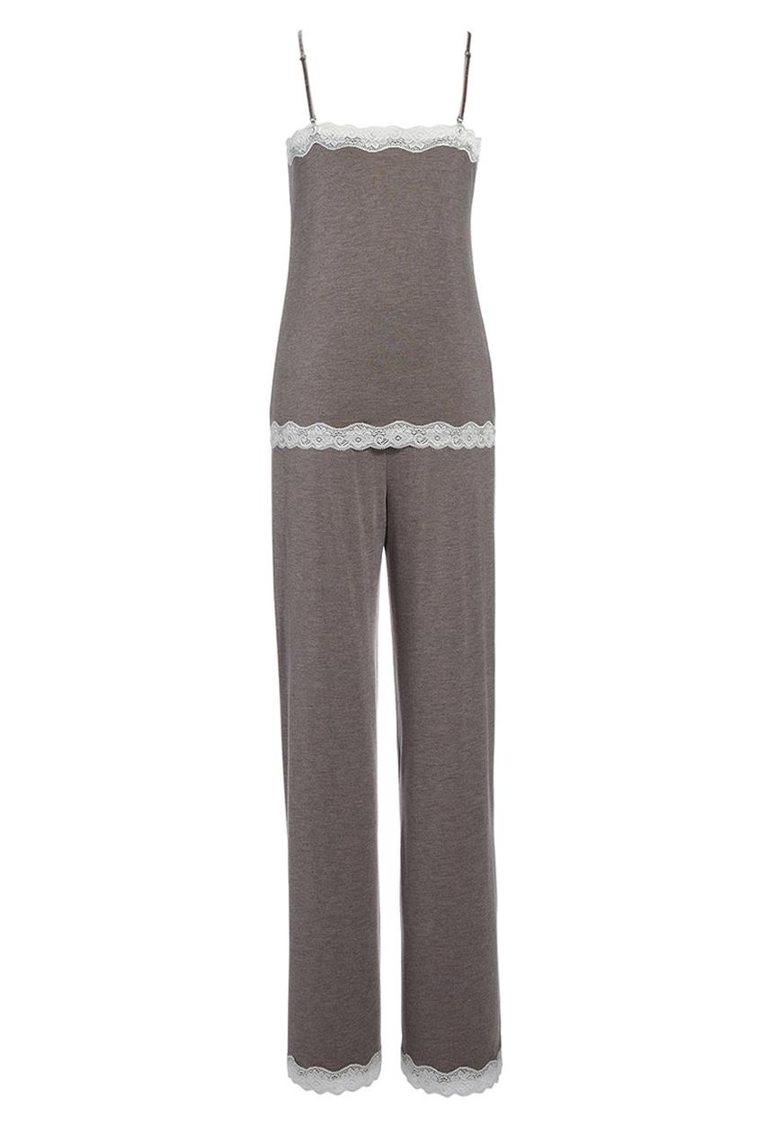 Next - Lace pyjama set Grey