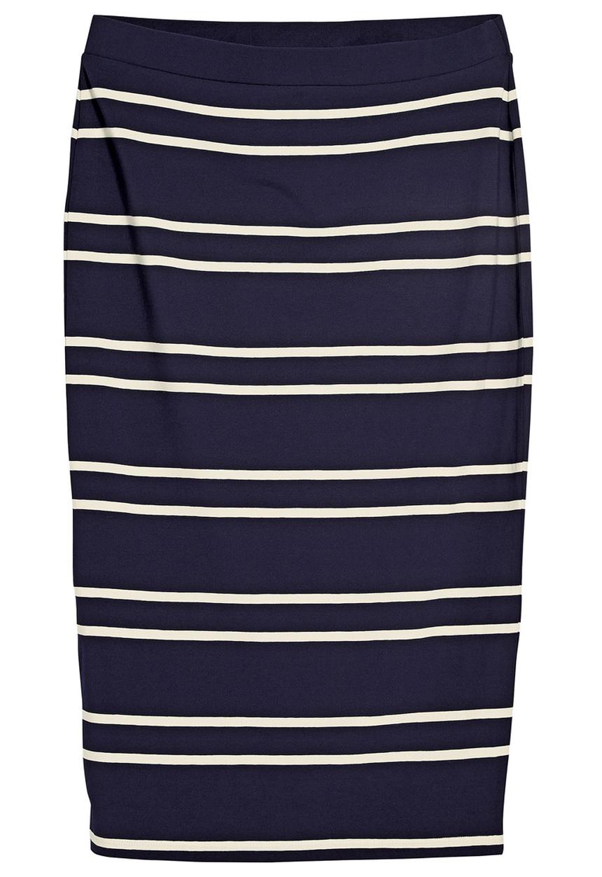 Next - Navy striped tube skirt Navy