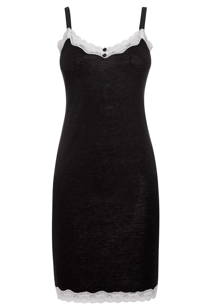 Next - Black Viscose Rich Slip Black