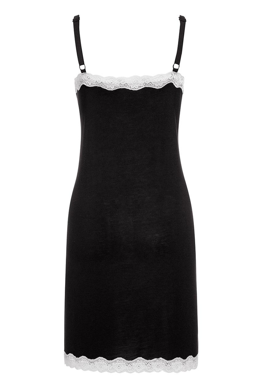 Next - Black Viscose Rich Slip Black