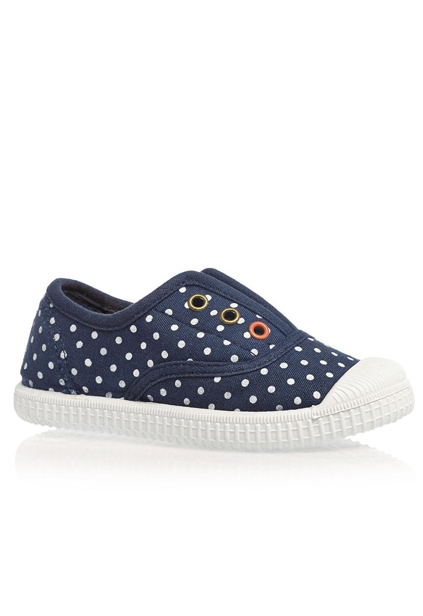 Next - Laceless Low-Top Navy Spot