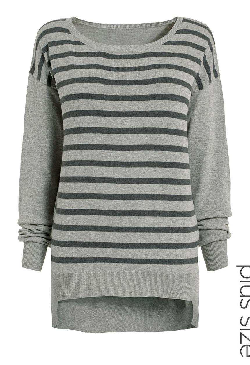 Next - Striped fashion sweater Grey