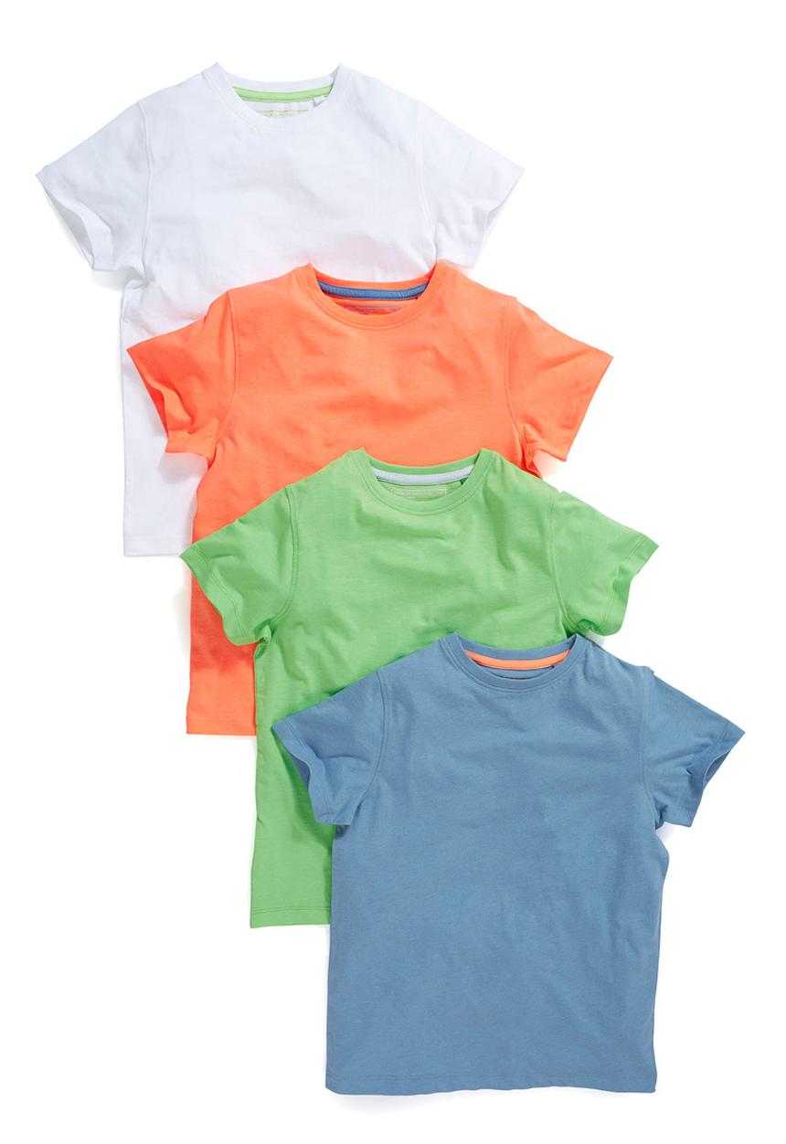 Next - Plain T-Shirt 4-Pack Multi-Colour