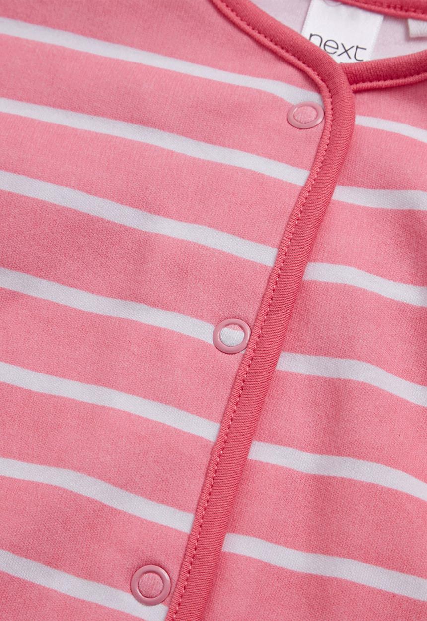 Next - Girls varsity sleepsuits 3-pack Mid pink