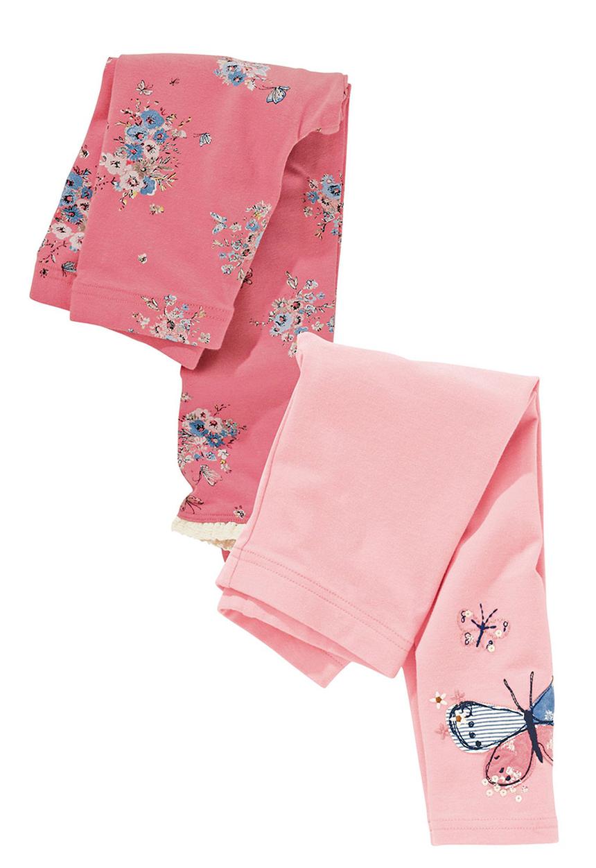 Next - Butterfly Leggings 2-Pack Mid Pink