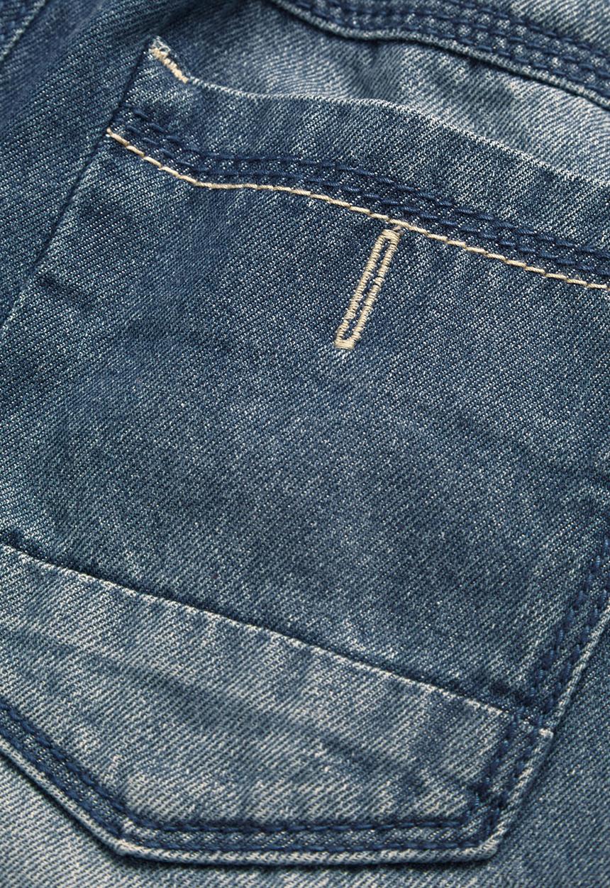 Next - Rib Waist Jeans Mid Wash Mid Blue