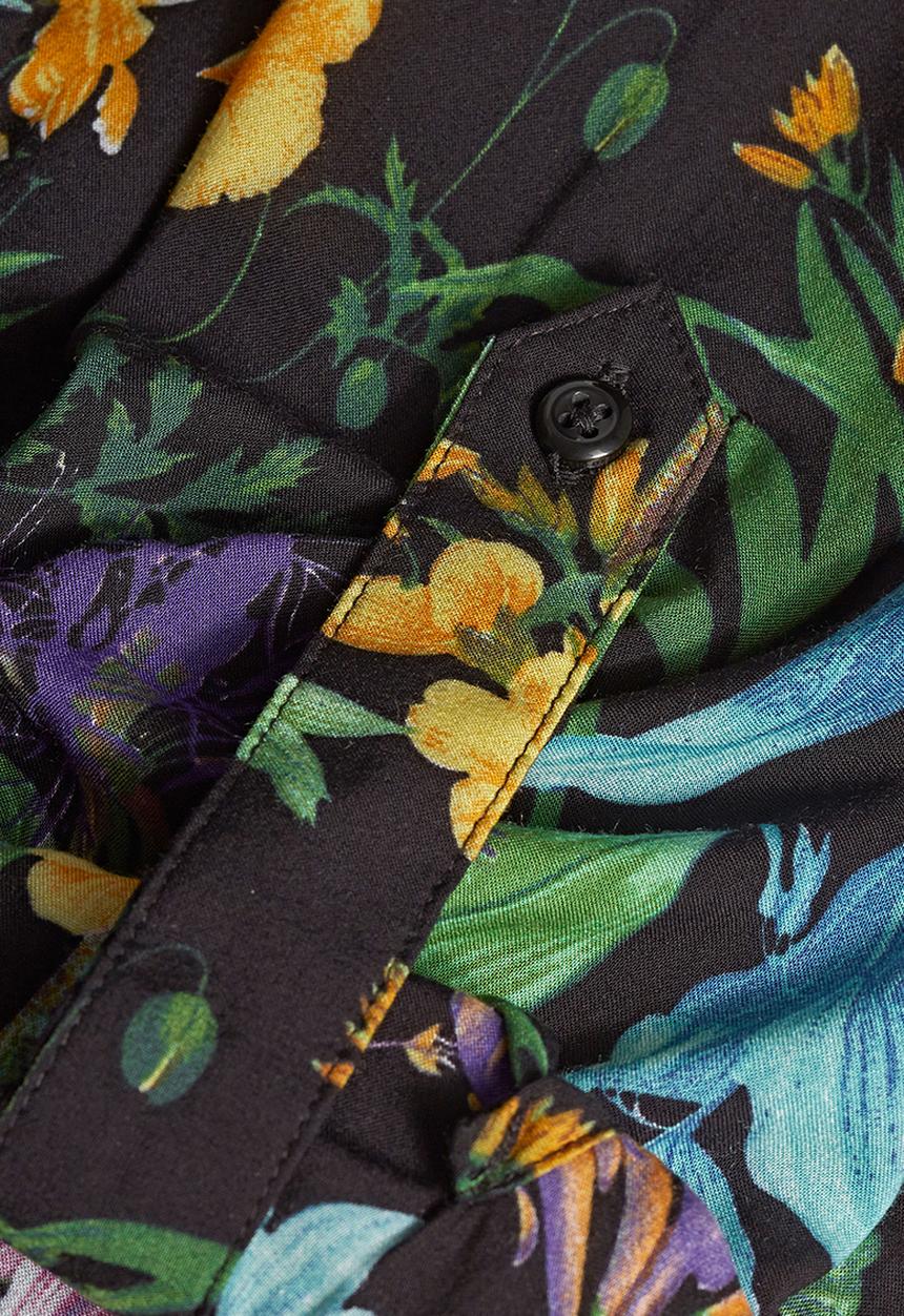 Next - Botanical-print Wrap Blouse Multi-colour