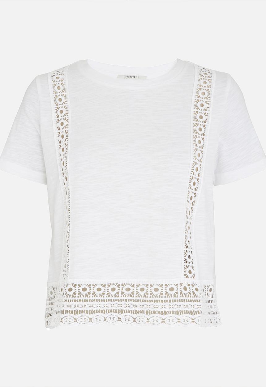 Forever21 - Anglaise T-shirt White