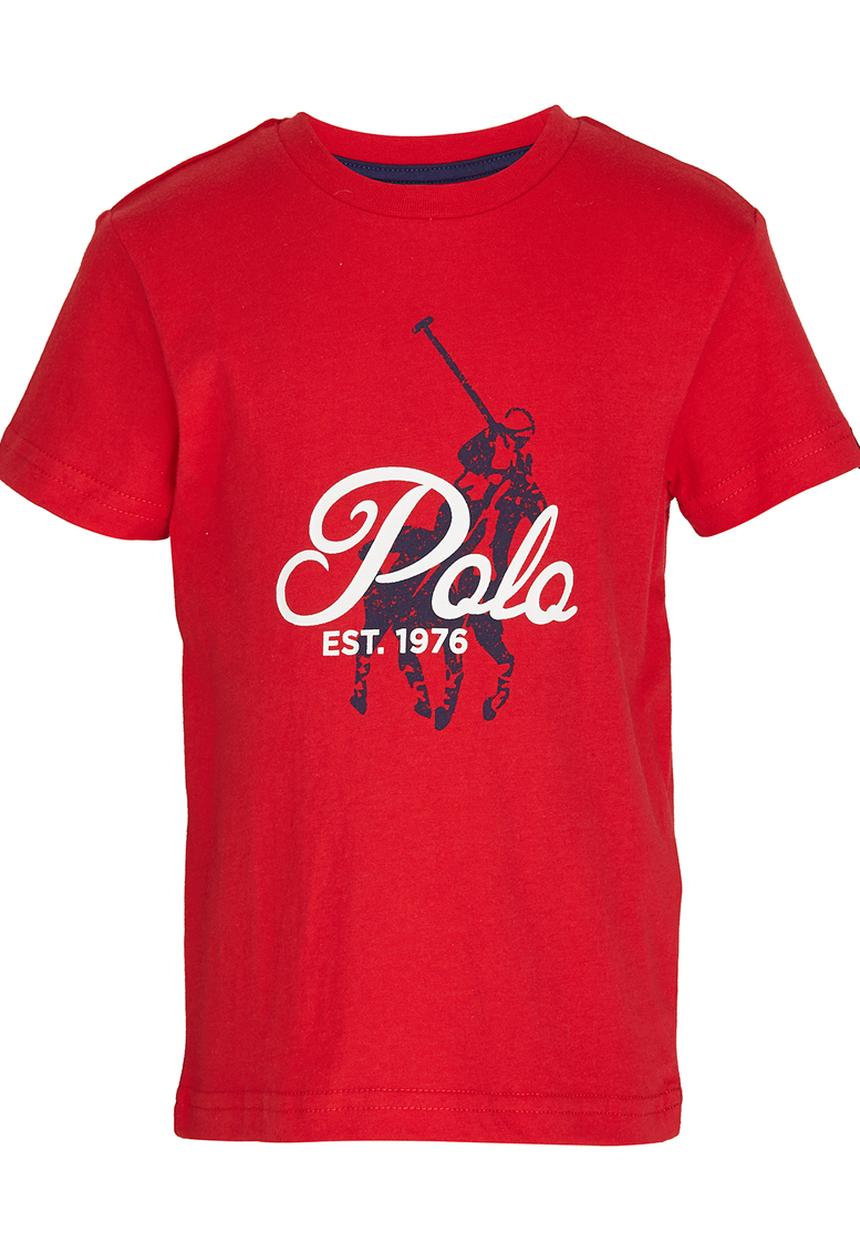 POLO - Rick  Crew Neck Tee Red