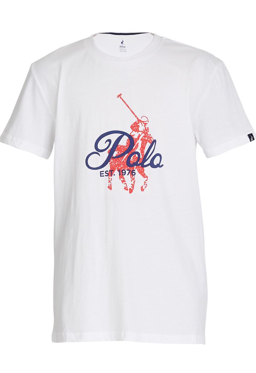 POLO - Rick  Crew Neck Tee White