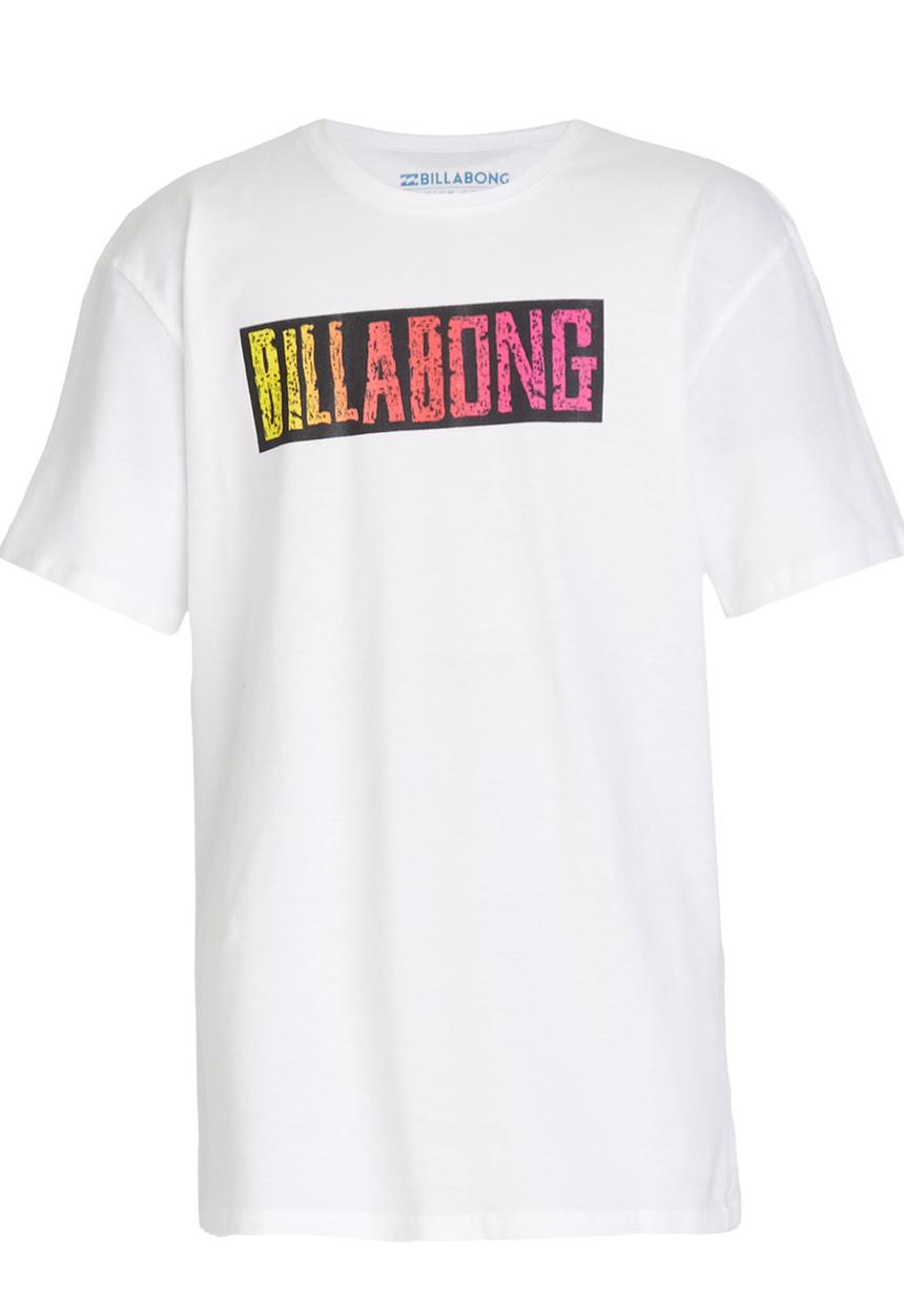 Billabong  - Retro Word Tee White