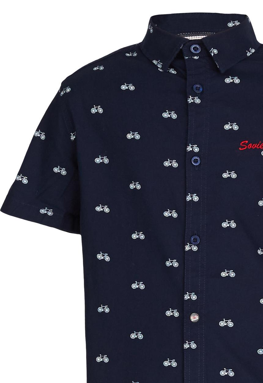 SOVIET - Printed Shirt Navy