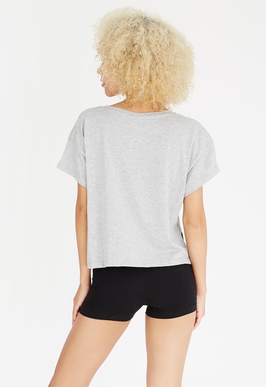 PUMA - Archive Logo Cropped Tee Mid Grey