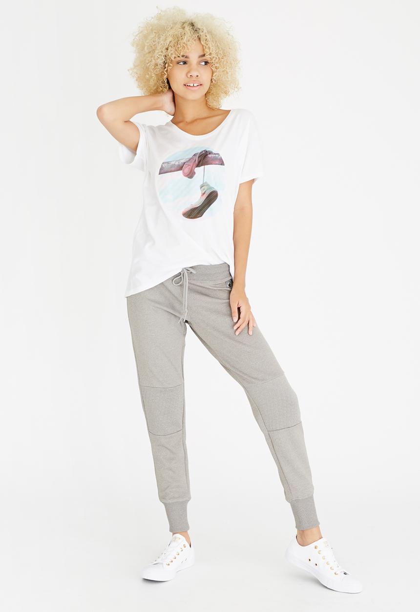 Converse - Striped Hanging Sneaker Tee White