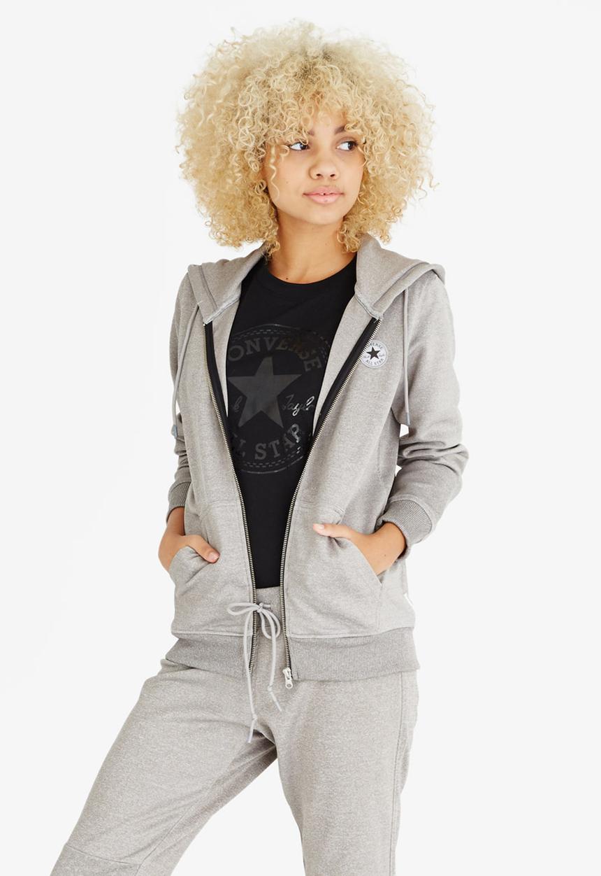 Converse - Shield Hoodie Grey