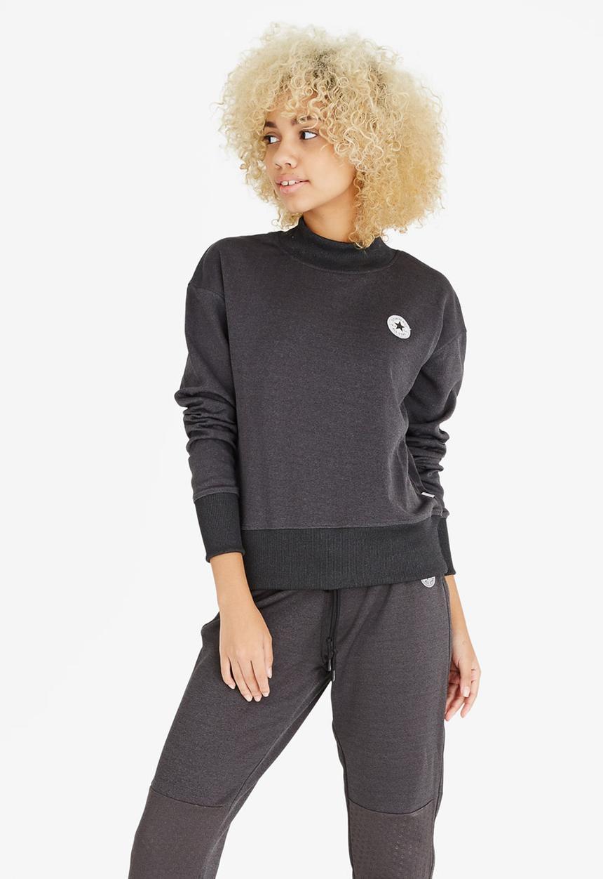 Converse - Shield Sweater Dark Grey