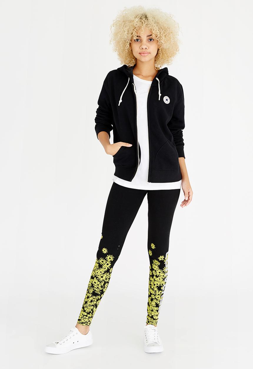 Converse - Full Zip Hoodie Black