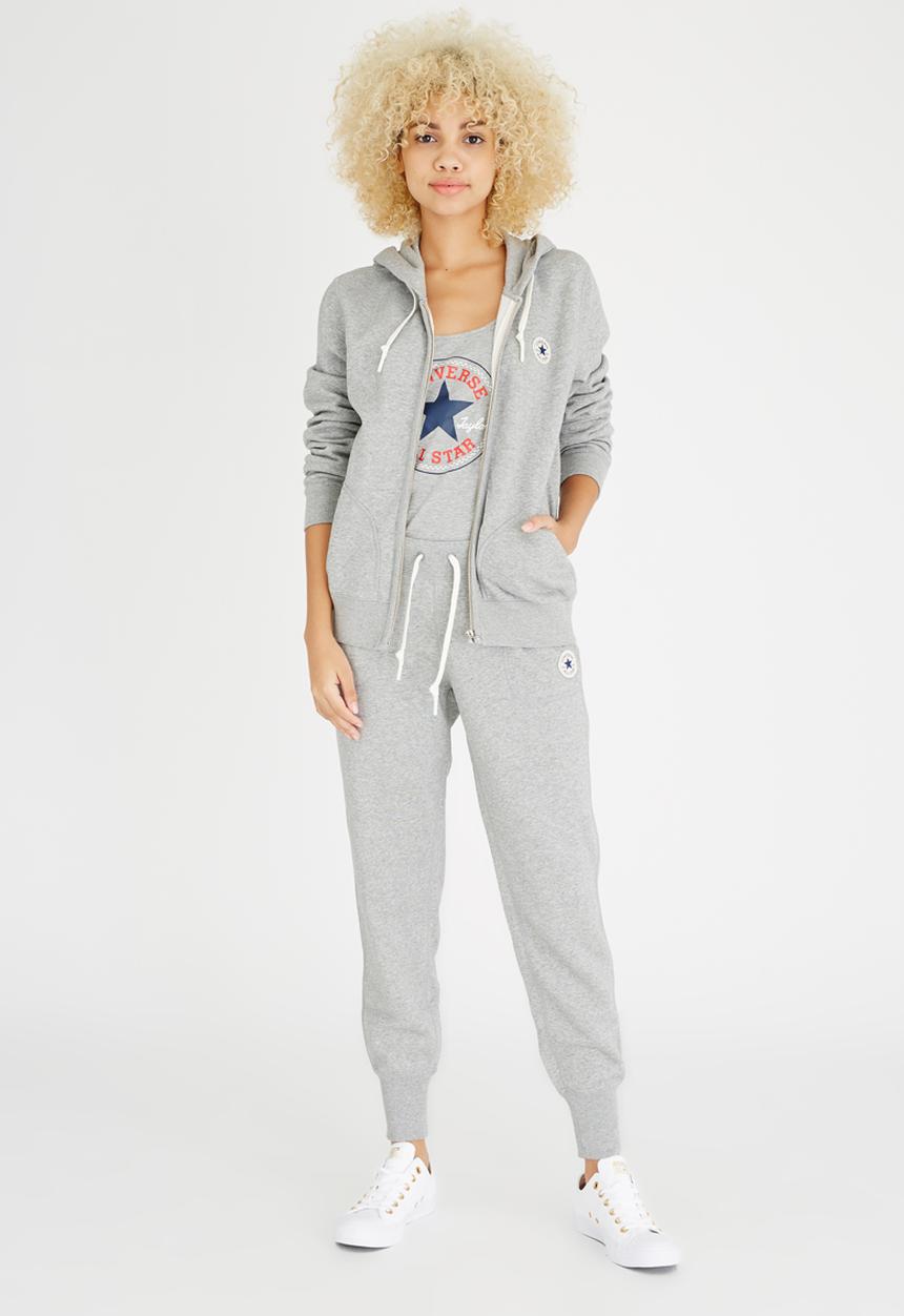 Converse - Full Zip Hoodie Grey