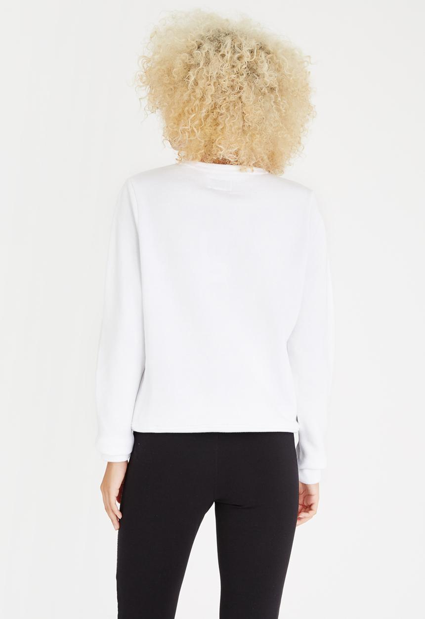 Converse - Metallic Neoprene Crew White