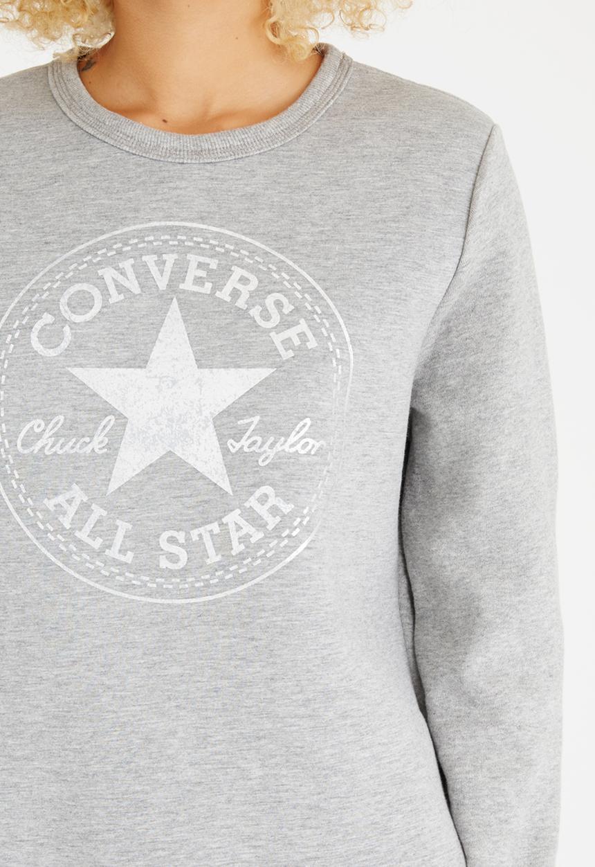 Converse - Metallic Chuck Patch Crew Mid Grey