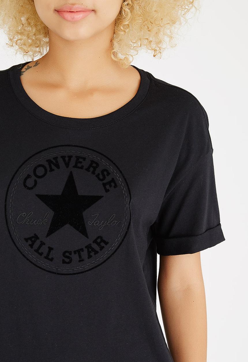 Converse - Elevated Easy Crew Tee Black