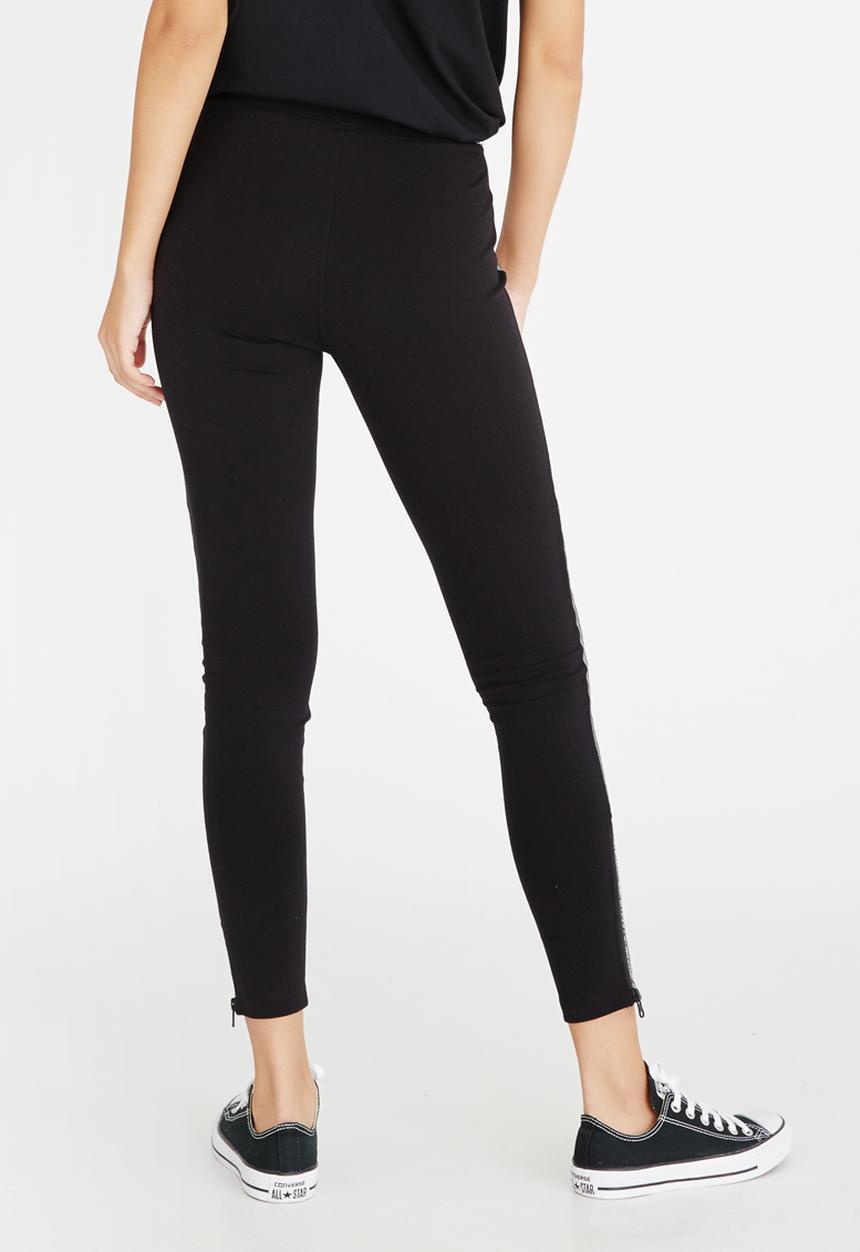 Converse - Metallic Moto Leggings Silver