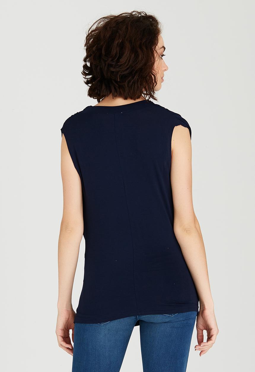 edit - Cross-over Top Navy